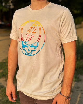 Grateful Dead Retro Stripes Stealie Unisex T