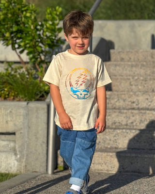 Grateful Dead Retro Stripes Stealie Toddler T