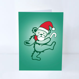 Grateful Dead Big Santa Bear Greeting Card