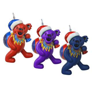 Grateful Dead Santa Bear With Bag Christmas Ornament