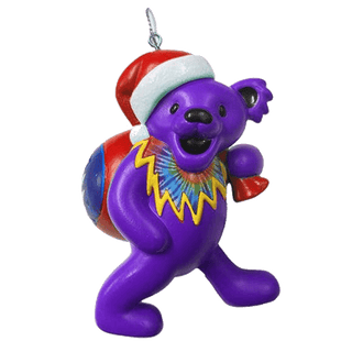 Grateful Dead Santa Bear With Bag Christmas Ornament