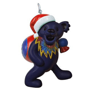 Grateful Dead Santa Bear With Bag Christmas Ornament