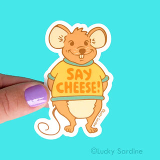 Say Cheese, Mouse Vinyl Sticker