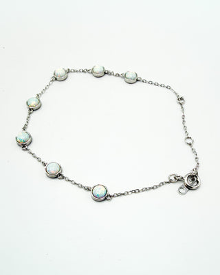 Opal Charm Stacking Bracelet