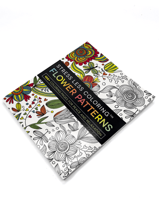 Stress Less Coloring: Flower Patterns by Adams Media