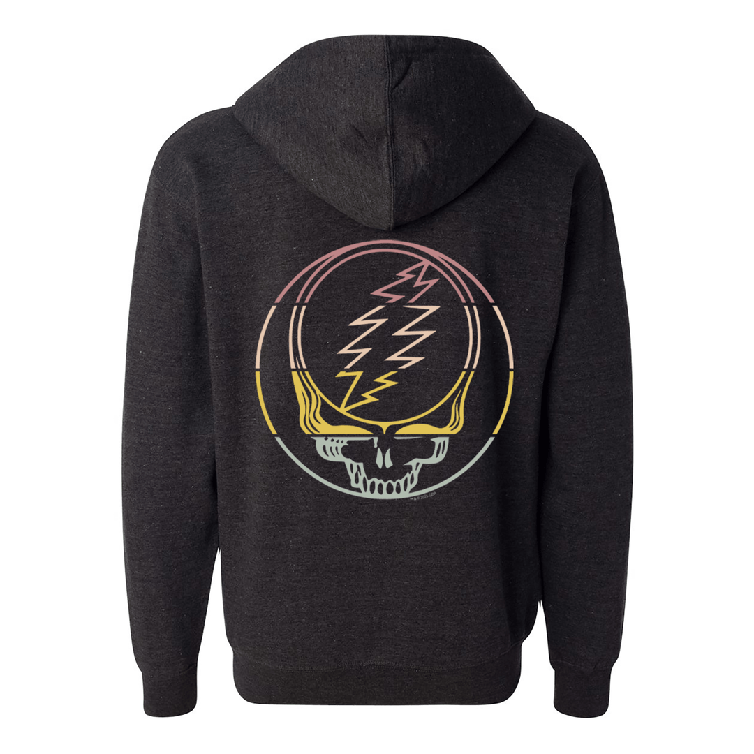 Grateful Dead Sunset Stealie Unisex Zip Hoodie – Little Hippie