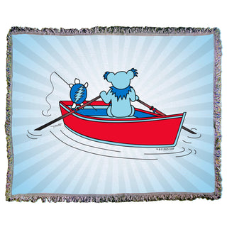 Grateful Dead Terrapin and Bear Dinghy Woven Cotton Blanket PRE ORDER ships mid April