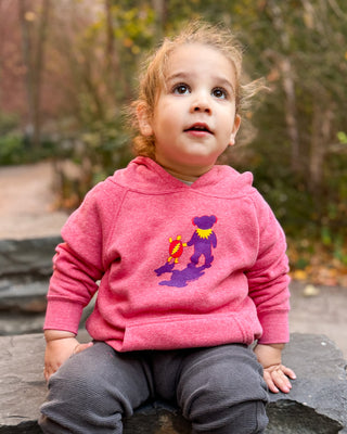 Grateful Dead Terrapin & Bear Raglan Toddler Hoodie