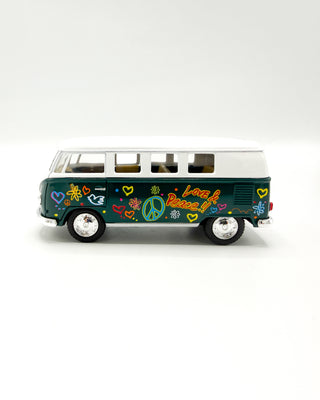 VW Flower Power Bus Pullback Toy