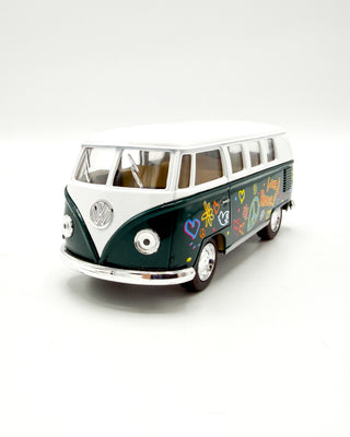 VW Flower Power Bus Pullback Toy
