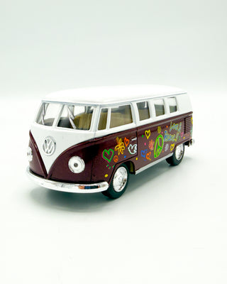 VW Flower Power Bus Pullback Toy