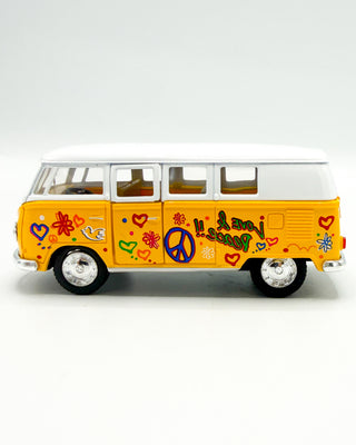 VW Flower Power Bus Pullback Toy