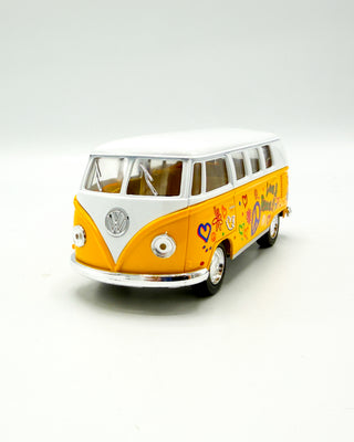 VW Flower Power Bus Pullback Toy