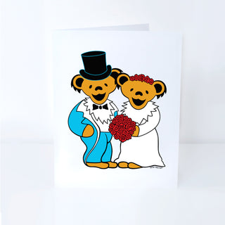 Grateful Dead Wedding Bears Greeting Card