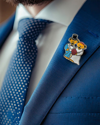 Grateful Dead Wedding Bears Pin