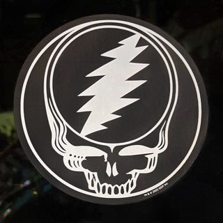 Grateful Dead Small White Steal Your Face Transparent Sticker