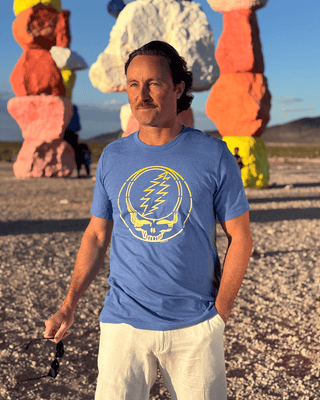 Grateful Dead Yellow Stripes Stealie Unisex T