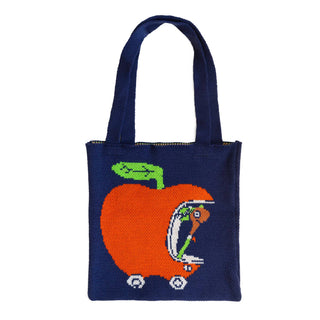 Apple Car Knit Tote