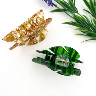 Monstera Leaf Claw Clip
