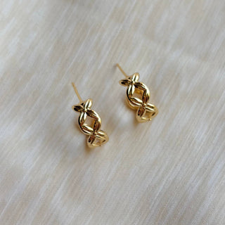 Stud Post Hoop Earrings