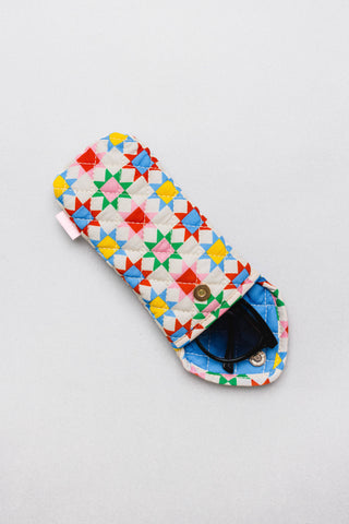 Quilted Blocks Sunglass Case