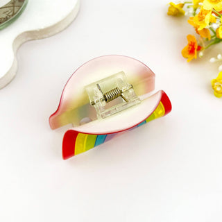 Rainbow Hair Claw Clip