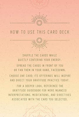 Gratitude Card Deck and Guidebook