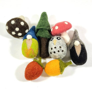 Assorted Woodland Wool Cat Toys