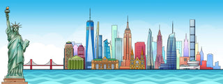 New York Skyline Sticker