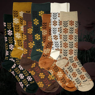 Mary Lou Flower Socks