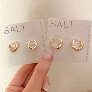 Chubbie Hoops Gold Earrings