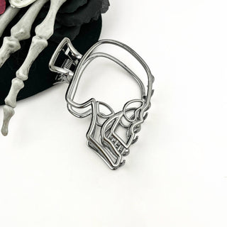 Metal Skull Claw Clip