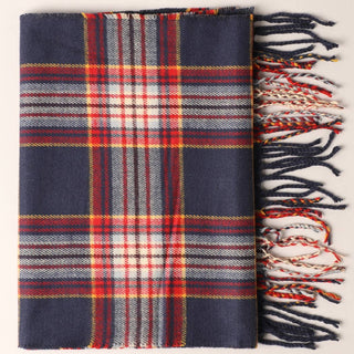 Cashmere Feel Plaid Pattern Scarf