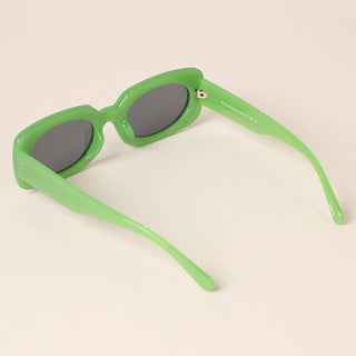 Bold Colored Rectangular Sunglasses