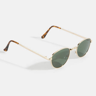 Classic Oval Metal Frame Sunglasses