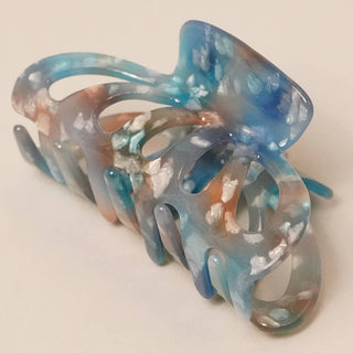 Blue Acrylic Hair Claw Clip