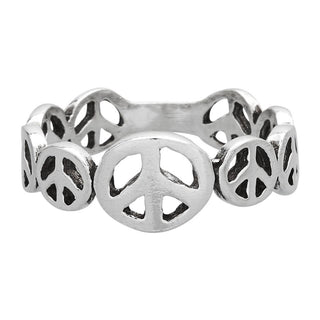 Surrounded by Peace Sterling Silver Ring