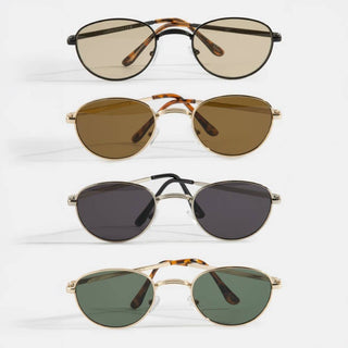 Classic Oval Metal Frame Sunglasses