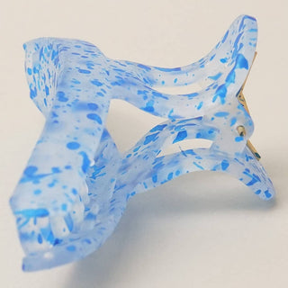 Blue Paint Splatter Hair Claw Clip