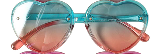 Kids Heart Gradient Sunglasses