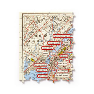 NYC Map 1,000 Piece Panoramic Puzzle