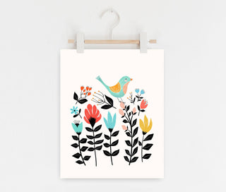 Folk Art Garden - Scandinavian Wall Art