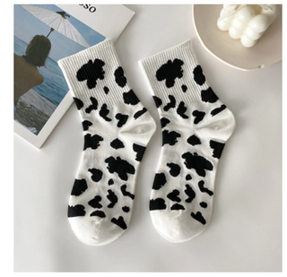 Cow Print Socks