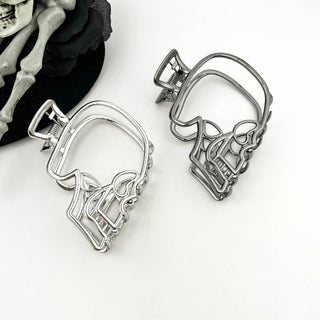 Metal Skull Claw Clip