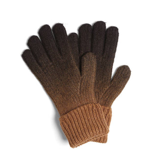 Gradient Cable Knitted Cuff Gloves