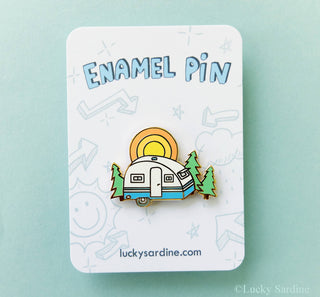 Happy Camper Enamel Pin