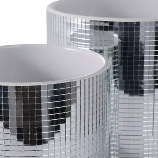 Disco Mirror Ceramic Planter