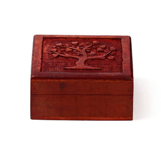 Carved Tree of Life Trinket Box