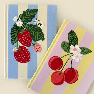 Strawberries Canvas Journal