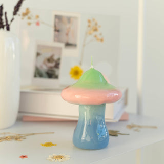 Small Sunrise Mushroom Candle